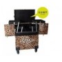 Professional Trendy Trolley Makeup Case -04 (Leopard Skin)
