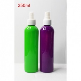 12pcs/Lot 250ml Plastic PET Empty bottle With White Mist Spray.