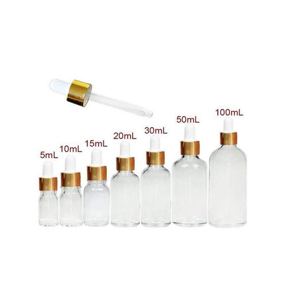 3ml 5ml 10ml 30ml 50ml 100ml Clear Square Perfume Glass bottle