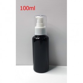 12pcs/Lot of 100ml Empty PET Black Bottle with Pump Dispenser.