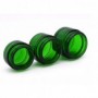 20pcs/Lot of 20g 30g & 50g Green Glass Jar Cosmetic Lip Balm Cream Jars Round Glass With Black Lid with inner PP Liners.