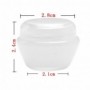 20pcs/Lot of Jars 5g 10g 20g 30g Round Oval Plastic Container Jars with Inner and Lid (Natural Color).