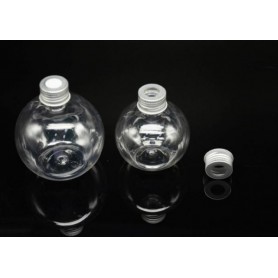 20pcs/Lot of 150ml, 200ml & 250ml Round Ball PET Bottles with Aluminium Cap.