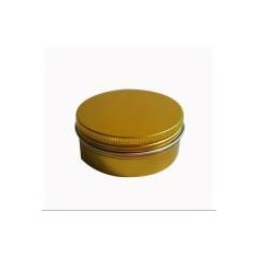 20pcs-Lot 150ml Gold Aluminum Jar With Screw Lid.