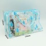 4 Colors-Lot Transparent Waterproof Cosmetic Bags Toiletry Bathing Pouch