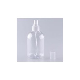 10pcs-Lot 300ml Clear PET Bottle with White Spray