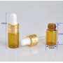 50pcs/Lot 3ML Mini Portable Glass Refillable Perfume Bottle With Rubber Head And Dropper -