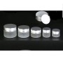 20pcs/lot frosted Glass Jar Cream Jars Sliver/Gold Aluminium lid 10g 20g 30g 50g empty cosmetic jar