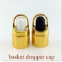 20pcs/Lot 5ml to 100ml Glass Dropper Bottles with Basket Dropper Gold Cap.