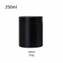 12pcs/Lot 100ml 120ml 150ml 200m & 250ml & Black PET Container Jar Balang Plastik w.Plastic Black or Black Lid.