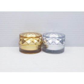5g Cream Jar with Diamond Pattern Lid Cosmetics Skin Care Cream Jar