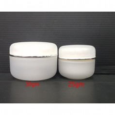 25GM and 30gm n/c Jar W.White Cap Cosmetic container empty cream jar