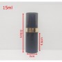 Airless Spray Black Bottle Gold line Cosmetic Bottle Empty Cosmetic Containers.