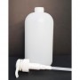 1000ml Empty HDPE Natural Bottle with Screw On Cap/Pump Dispenser For Cleansing, Sanitizers