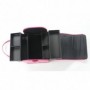 Beaute4u Roll Top Makeup Case W Straps (Crocodile Skin) Pink Color - Fulfilled By Beaute4u