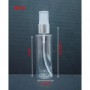 60ml 80ml 100ml 120ml 200ml Clear PET Plastic Silver Spray Bottles Empty Cosmetic Containers, Cleansing