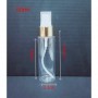 60ml 80ml 100ml 120ml 200ml Clear PET Plastic Gold Spray Bottles Empty Cosmetic Containers, Cleansing.