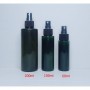 60ml 100ml 200ml Dark Green PET Plastic Bottles Black Spray Empty Cosmetic Containers, Cleansing.