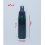 60ml 100ml 200ml Dark Green PET Plastic Bottles Black Spray Empty Cosmetic Containers, Cleansing.