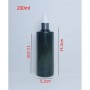 60ml 100ml 200ml Dark Green PET Plastic Bottles Silver Spray Empty Cosmetic Containers, Cleansing
