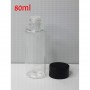 20pcs/Lot of 80ml Empty PET Clear Oval Shape bottle with Screw Cap.
