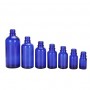 5ml 10ml 15ml 20ml 30ml 50ml and 100ml Blue Dropper Bottles w/White Tamper Proof Caps for essential Oils