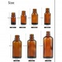 5ml 10ml 15ml 20ml 30ml 50ml and 100ml Amber Dropper Bottles w/White Tamper Proof Caps for essential Oils.