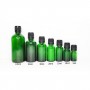 5ml 10ml 15ml 20ml 30ml 50ml and 100ml Green Dropper Bottles w/Black Tamper Proof Caps for essential Oils.
