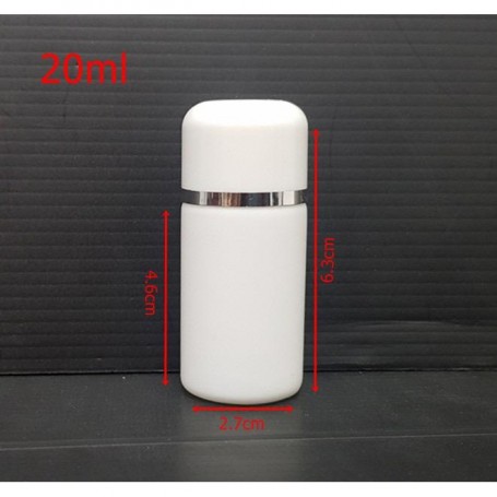 20Pcs/lot 20ml white Bottle s/w cap White Empty Cosmetic Containers, Cleansing