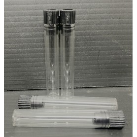 Ready Stock 30Pcs/ Lot 1ml 2ml Empty Small Clear Glass Perfume Sample Vial black cap Bottle-Beaute4u