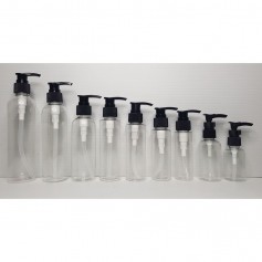 12pcs/lot of PET ClearBottle with Lotion Pump 50ml,60ml,75ml,80ml,100ml,120ml,150ml,200ml&250ml For Cleansing,Sanitizers