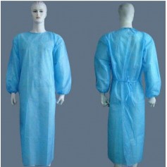 READY STOCK Disposable PP Nonwoven Isolation Surgical Gown.