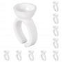 10pcs/ Disposable plastic lash rings holder eyelash extention glue ring