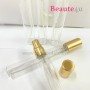 ready stock 20pcs/lots 15/99 12ml clear glass bottle perfeume with gold cap