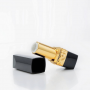Black Empty Lipstick With Gold liner Tubes DIY Lip Balm Container (Rectangle Tube)