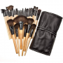 High Quality 24 pieces Makeup Brush Set Kit w Pouch Brushes Set