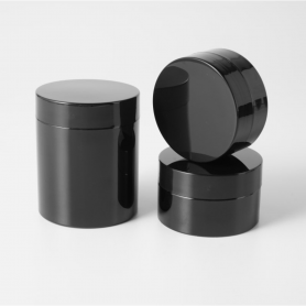 READY STOCK 100ml 120ml 150ml 200m & 250ml & Black PET Container Jar Balang Plastik w.Plastic Black with Lid.