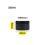 READY STOCK 100ml 120ml 150ml 200m & 250ml & Black PET Container Jar Balang Plastik w.Plastic Black with Lid.