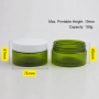 Malaysia Ready Stock 1PC 100ml Empty Green Cosmetic Jars PET Container Powder Mask Cream Jars