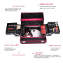 Ready Stock Professional Makeup Artist Cosmetic Bag, Large Capacity Makeup Tool Storage Box, Aluminum Alloy Frame*2321