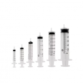 5ml 10ml 20ml 30ml 50ml Syringe,Plastic Syringe with Luer Slip Tip, No Needle, Non Sterile- Ideal for Measuring