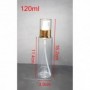 20pcs/Lot of 60ml to 200ml PET Clear Bottle with Lotion Pump (Gold color)