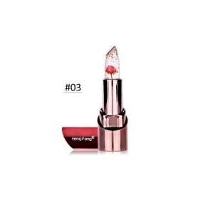 HengFang Gold Flower Lipstick Temperature changed Color Lip Balm Moisturizer Waterproof Lipstick -03 lipstick -