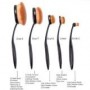 5 pc Oval Brush Foundation Makeup Brushes Set