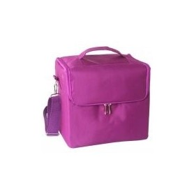 Portable Fashion Travel Double Layer Makeup Box Beauty Case Make Up Bag Kits Storage Bag