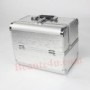 Cosmetic Organizer Box Make Up Case for Make Up Tools Storage Box -2321 (Silver Color)